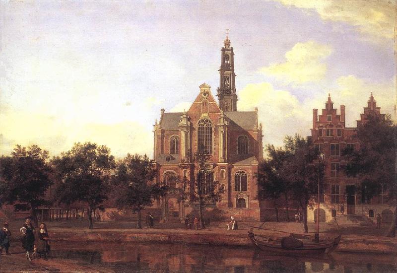HEYDEN, Jan van der View of the Westerkerk, Amsterdam France oil painting art